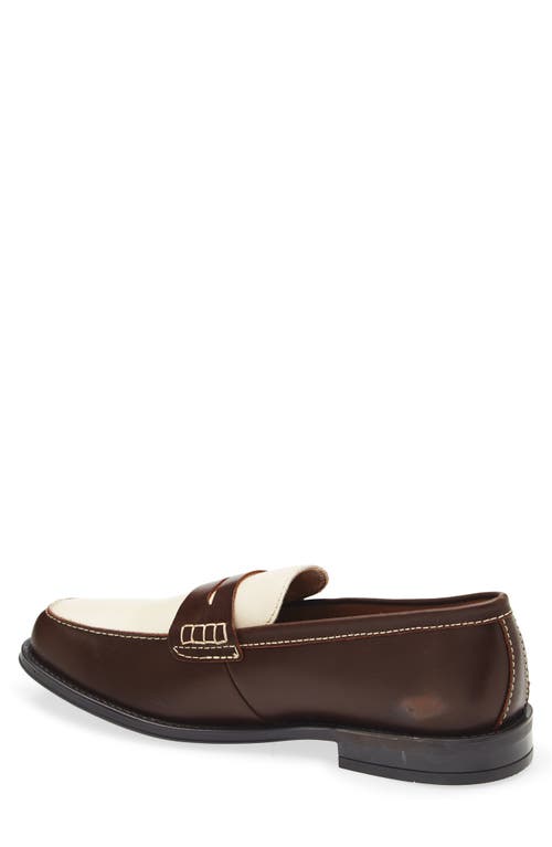 Steve Madden Draggo Penny Loafer In Brown