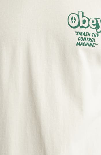 Smash the Control Machine Cotton Graphic T-Shirt
