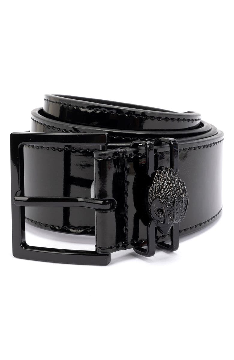 Kurt Geiger London Shoreditch Patent Leather Belt, Main, color, 