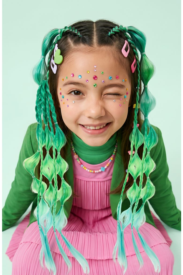 Rose Riot Wrap Ponytail Hair Extension, Alternate, color, OPEN GREEN