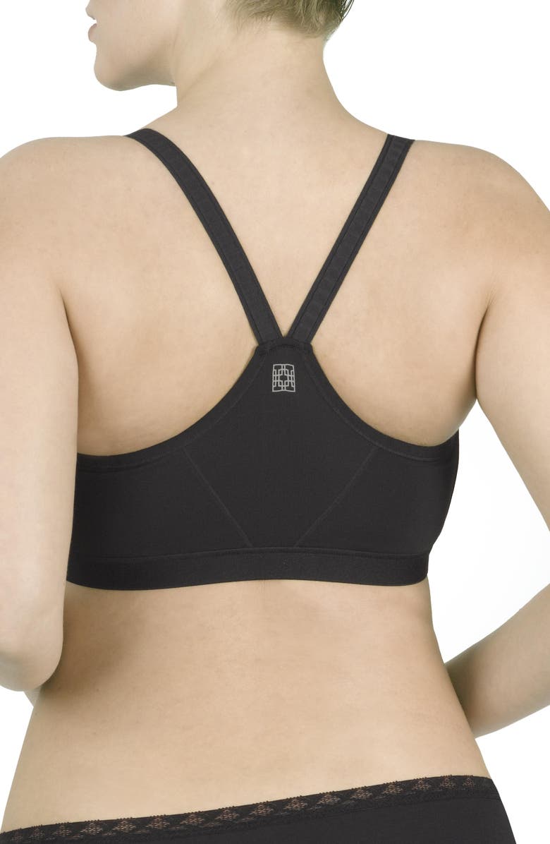 Natori Yogi Front Zip Wireless Sports Bra, Alternate, color, 