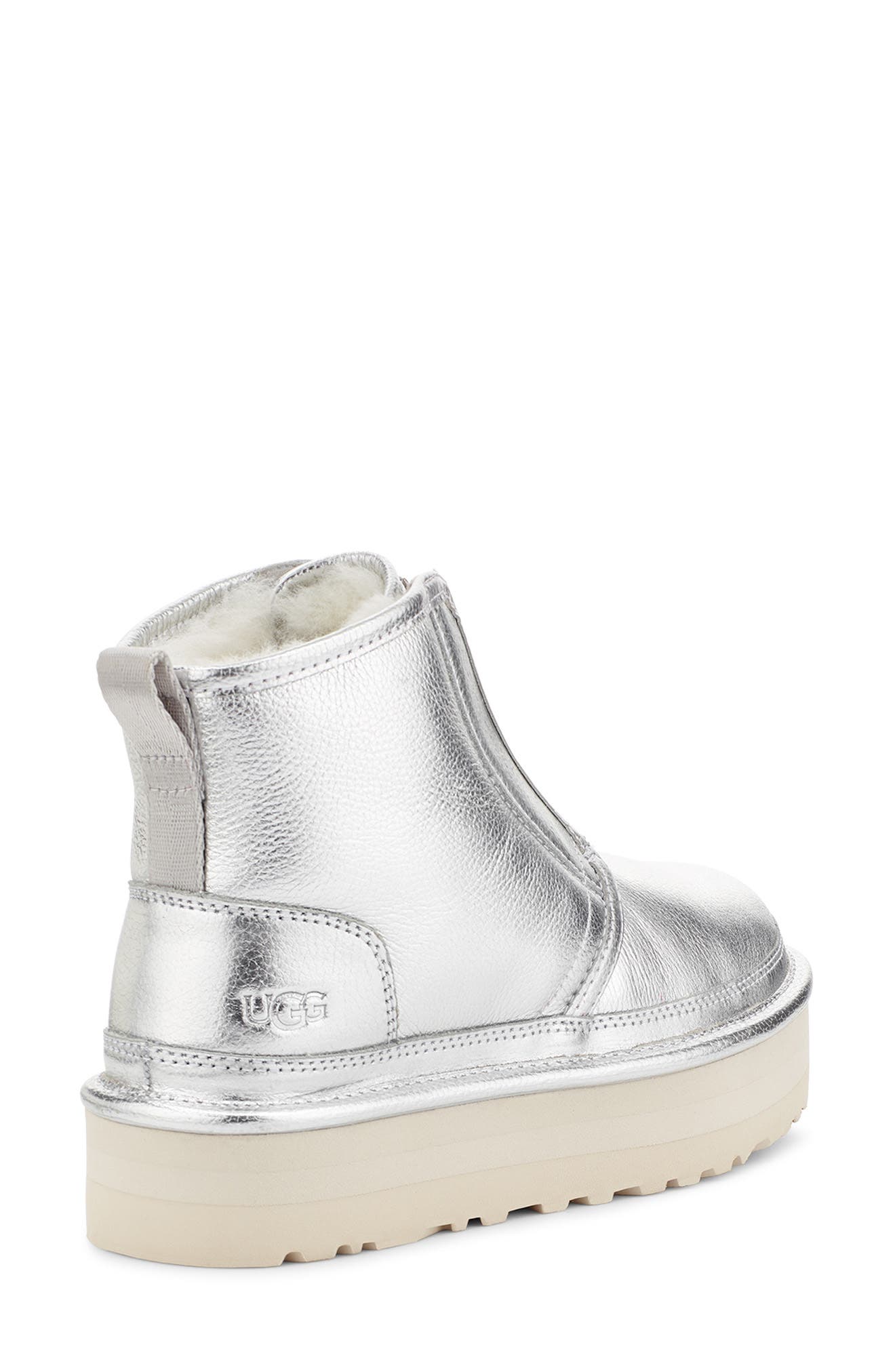 Neumel Platform Bootie, Alternate, color, SILVER METALLIC SHINE