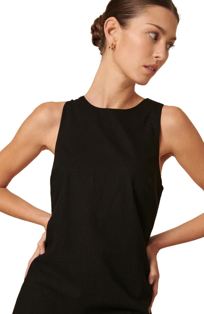 Nobody's Child Palermo Sleeveless Organic Cotton Blend Minidress, Alternate, color, 