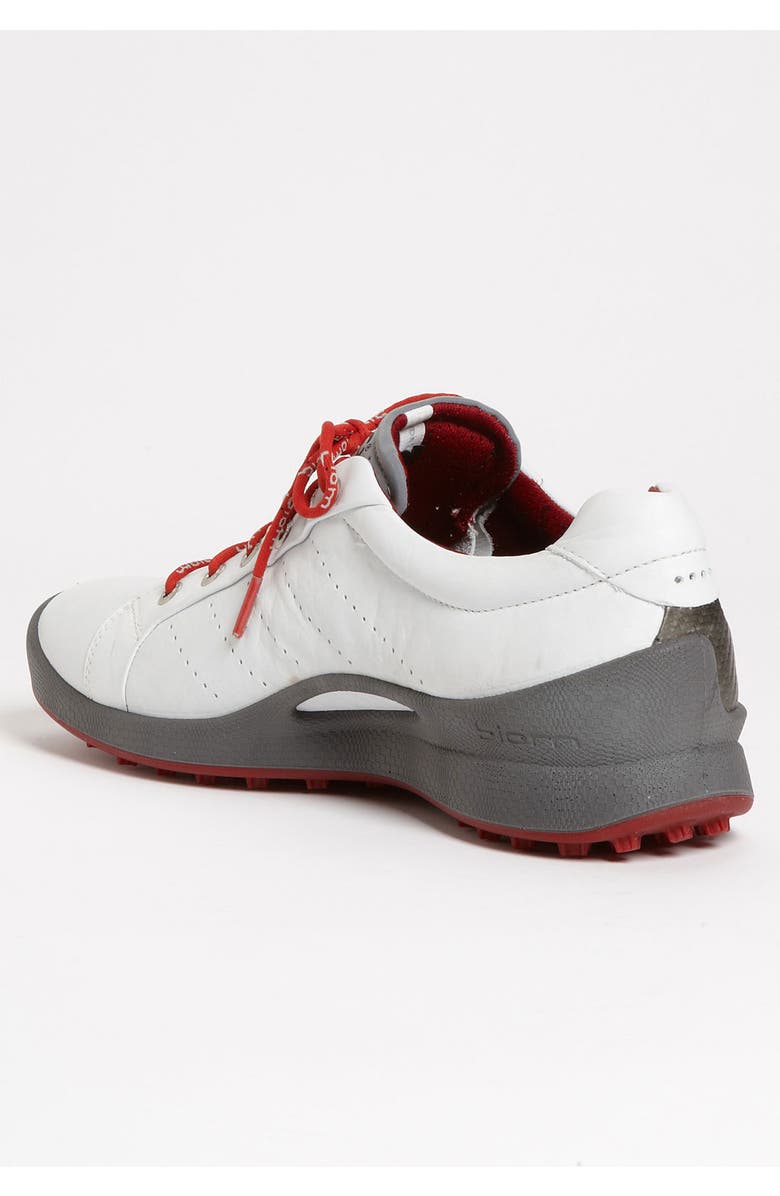 ECCO 'Biom Hybrid' Golf Shoe, Alternate, color, White/ Brick
