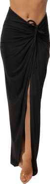 JLUXLABEL Island Drape Maxi Skirt