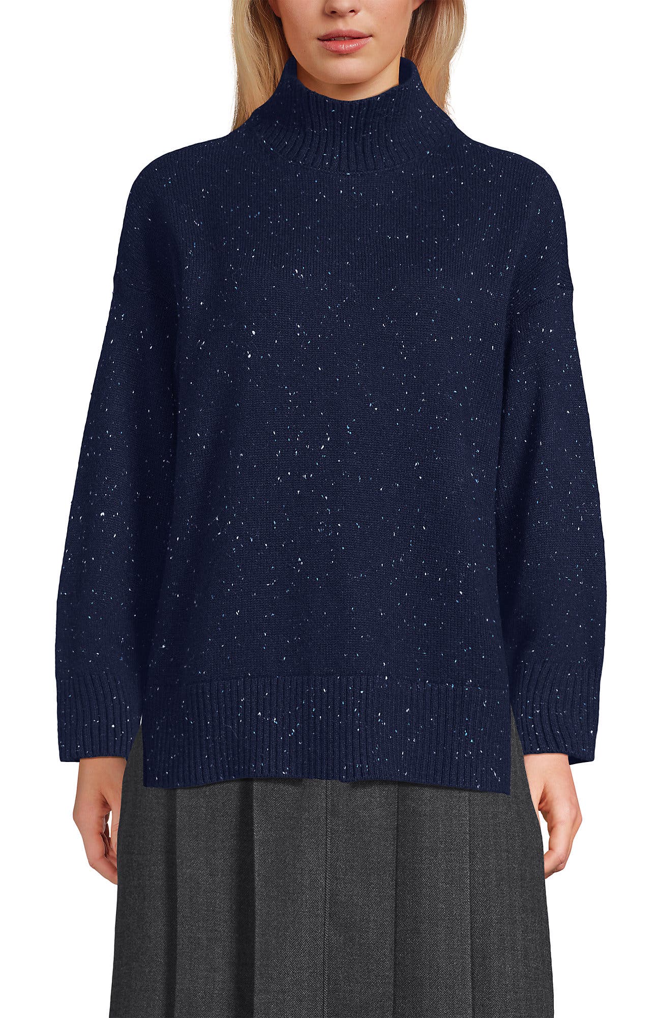 Dweller Split Hem Turtleneck Sweater - image 3