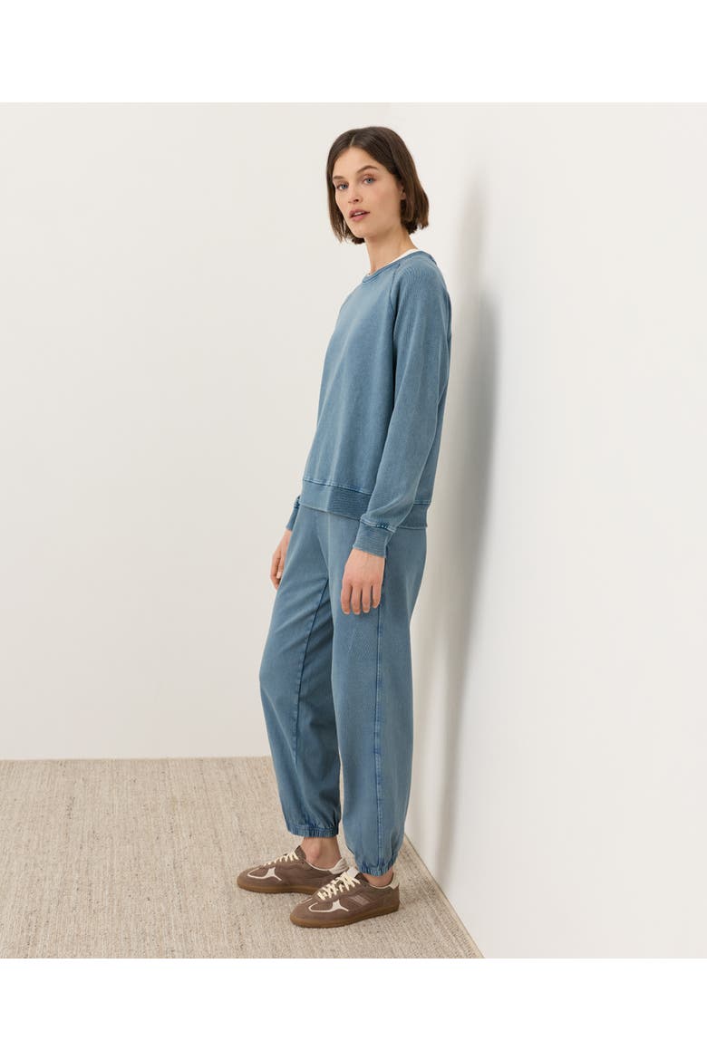 Organic Cotton Weekends Relaxed Sweatpant, Alternate, color, Washed Wedgewood Blue