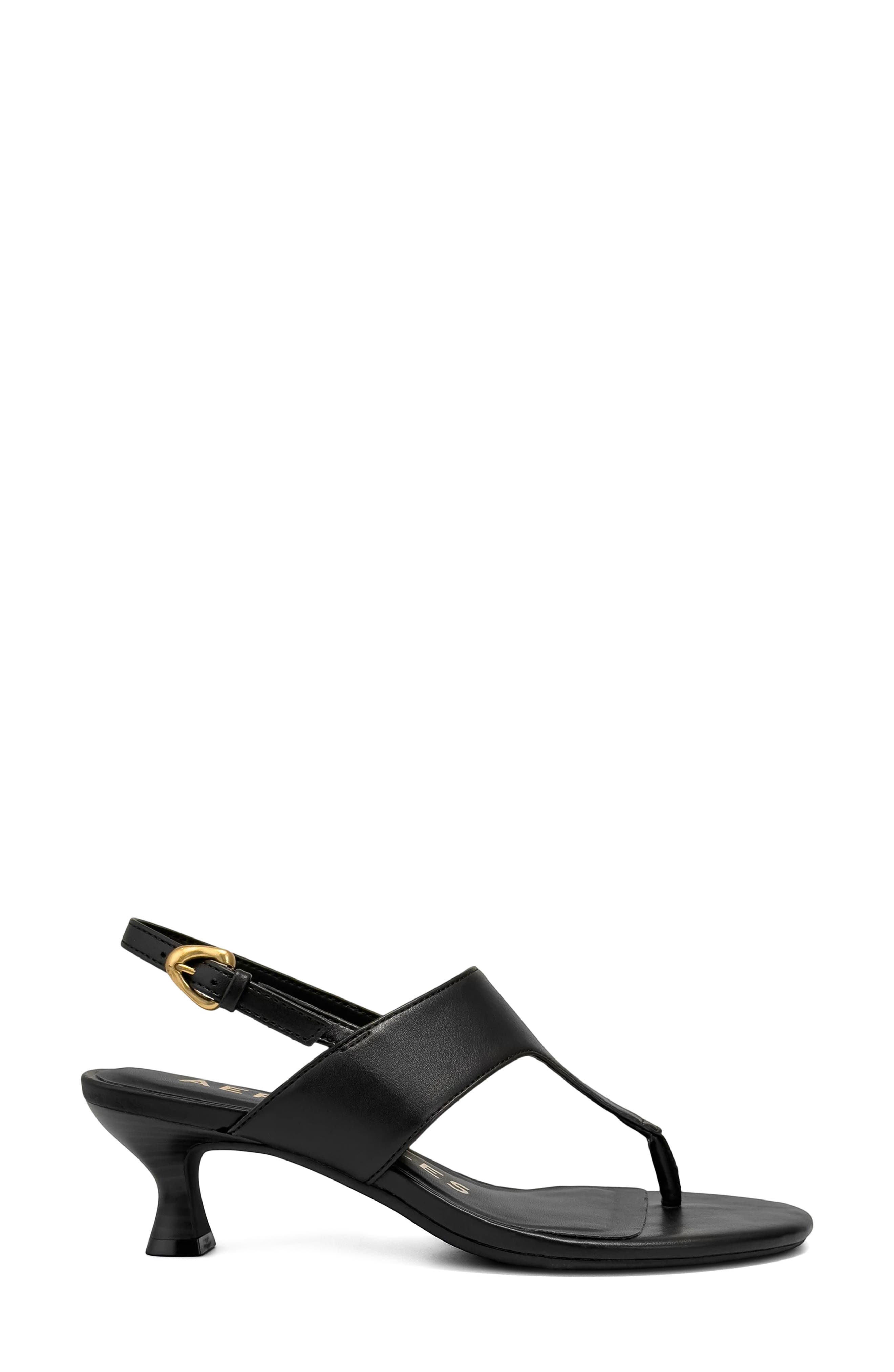 Aerosoles Kora Slingback Sandal, Alternate, color, Black Fx Nappa