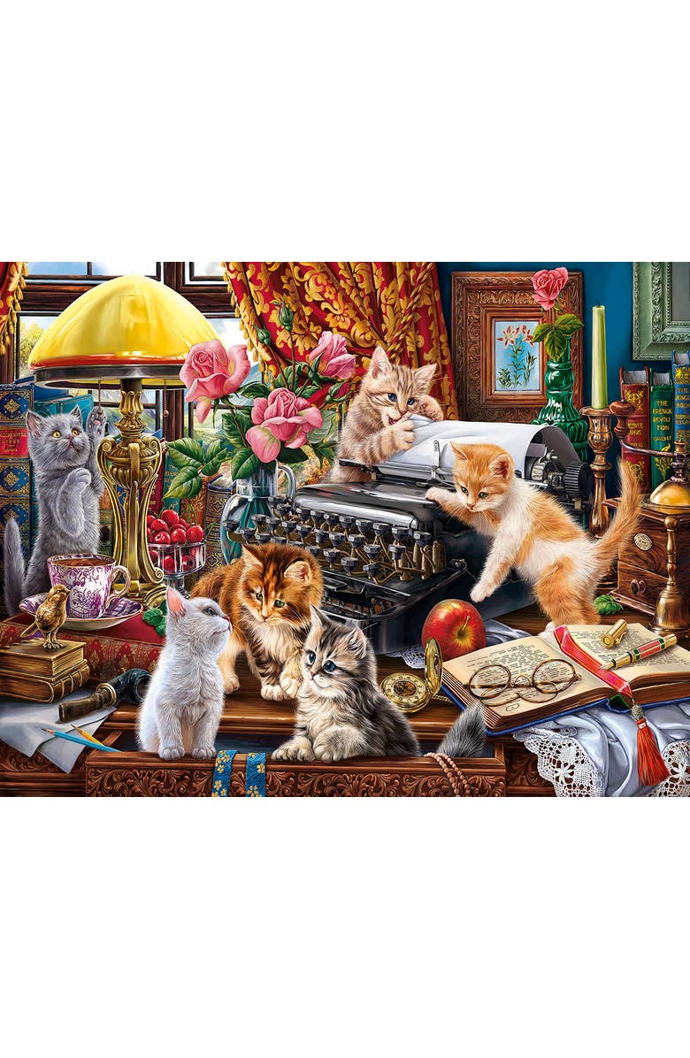 Sunsout Kittens in the Writer's Office 1000 piece Jigsaw Puzzle for Adults Large Pieces, Alternate, color, Multicolor