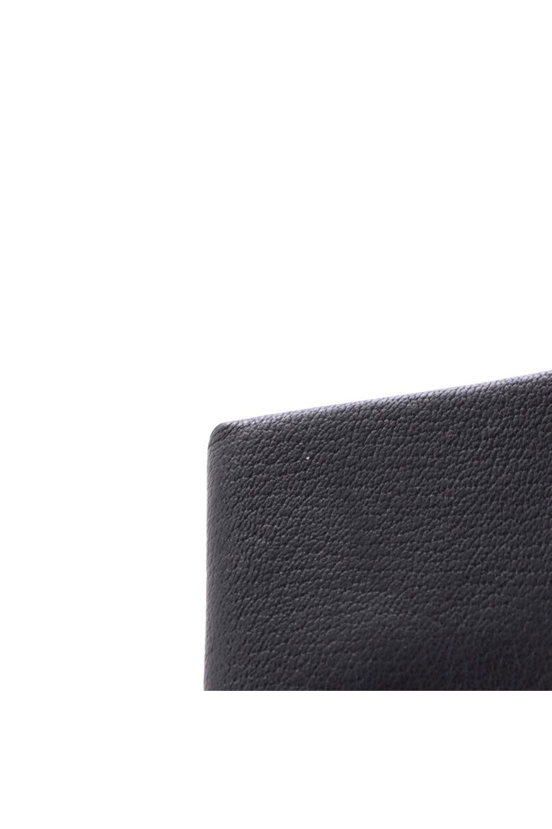 Calvi Duo Card Holder Chevre Mysore, Alternate, color, Noir
