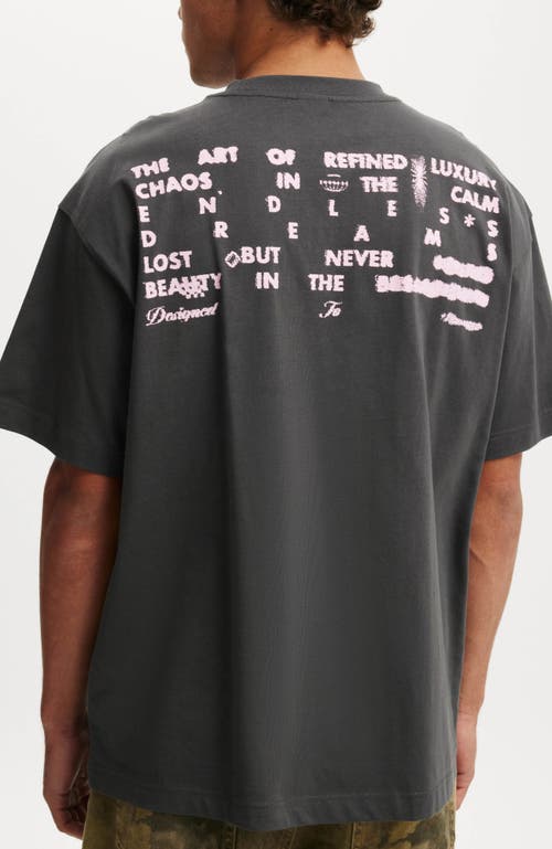 COTTON ON COTTON ON BOX FIT TEXT T-SHIRT