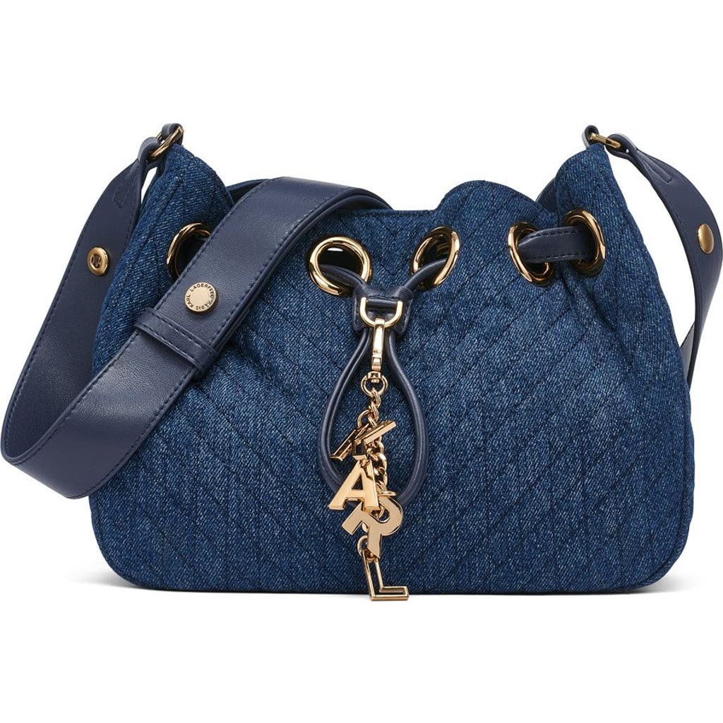 Karl Lagerfeld Paris Desiree Crossbody In Washed Denim