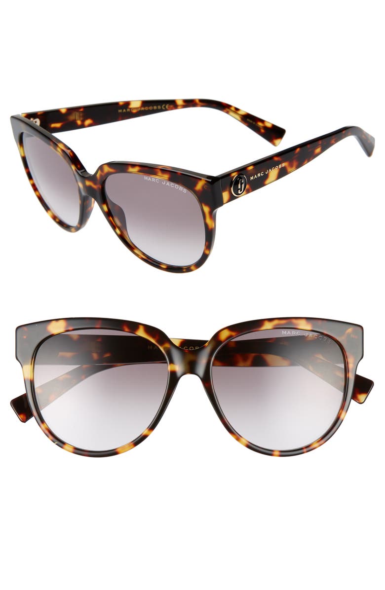 The Marc Jacobs 56mm Rounded Cat Eye Sunglasses, Main, color,