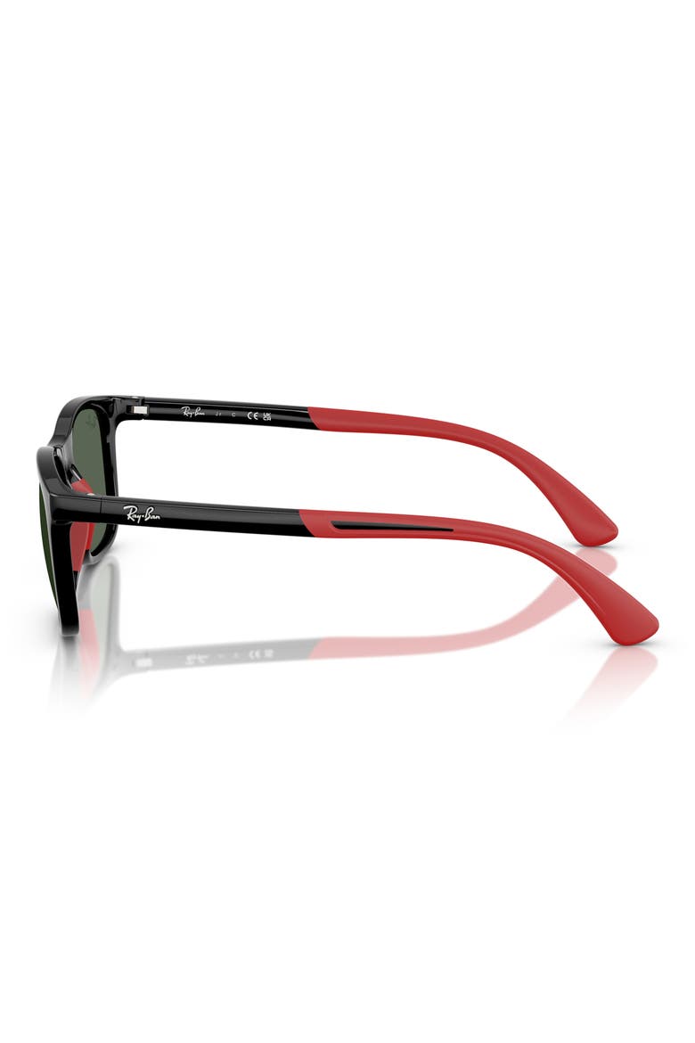 Kids' 47mm Square Sunglasses, Alternate, color, BLACK/ DARK GREEN