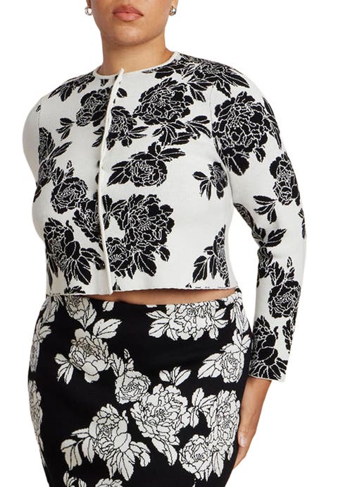 Intarsia Cardigan (Plus Available)