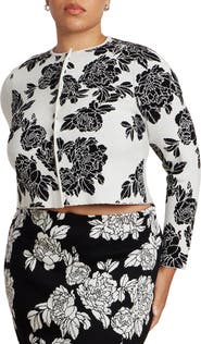 ELOQUII Intarsia Cardigan