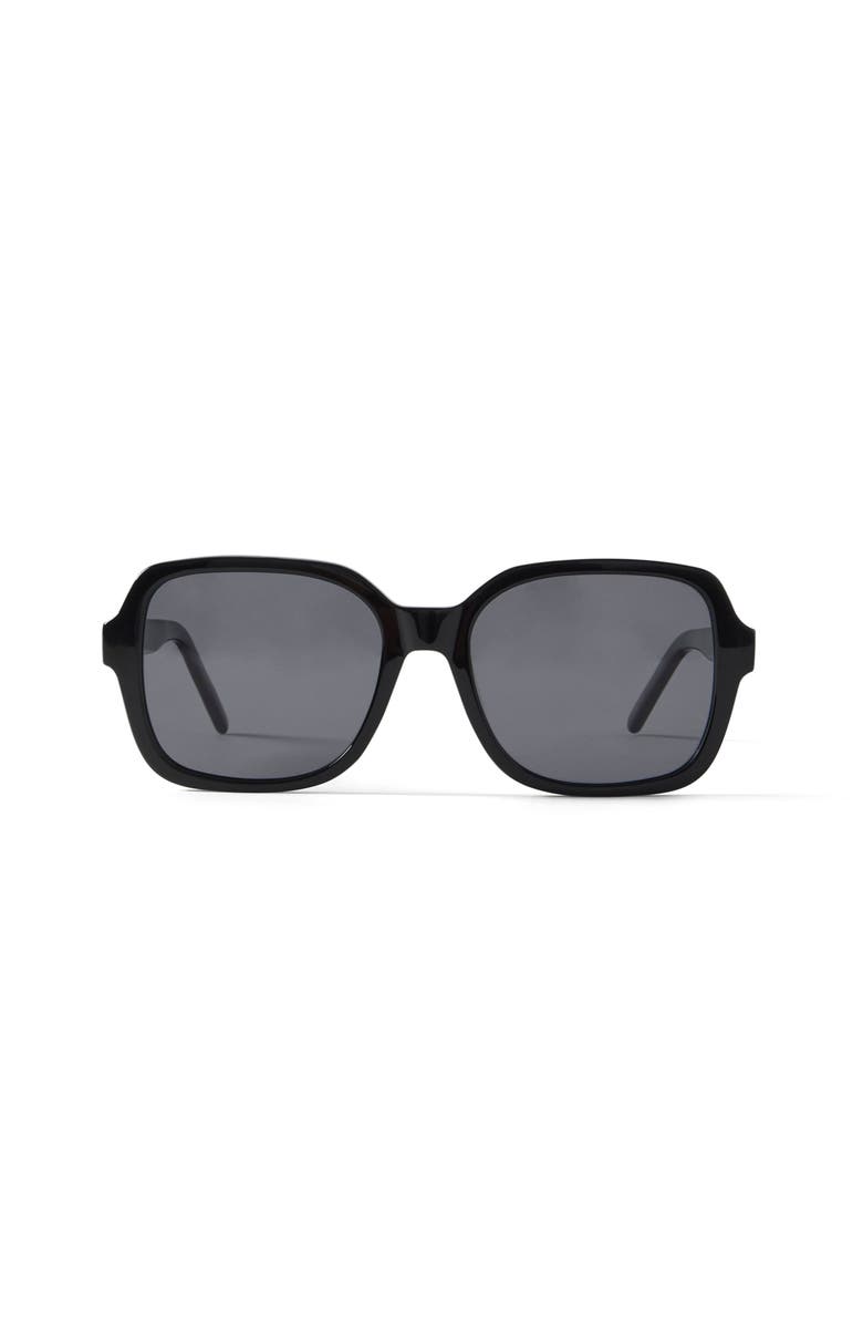 French Kiwis Eyewear Ella Sunglasses, Main, color, Black