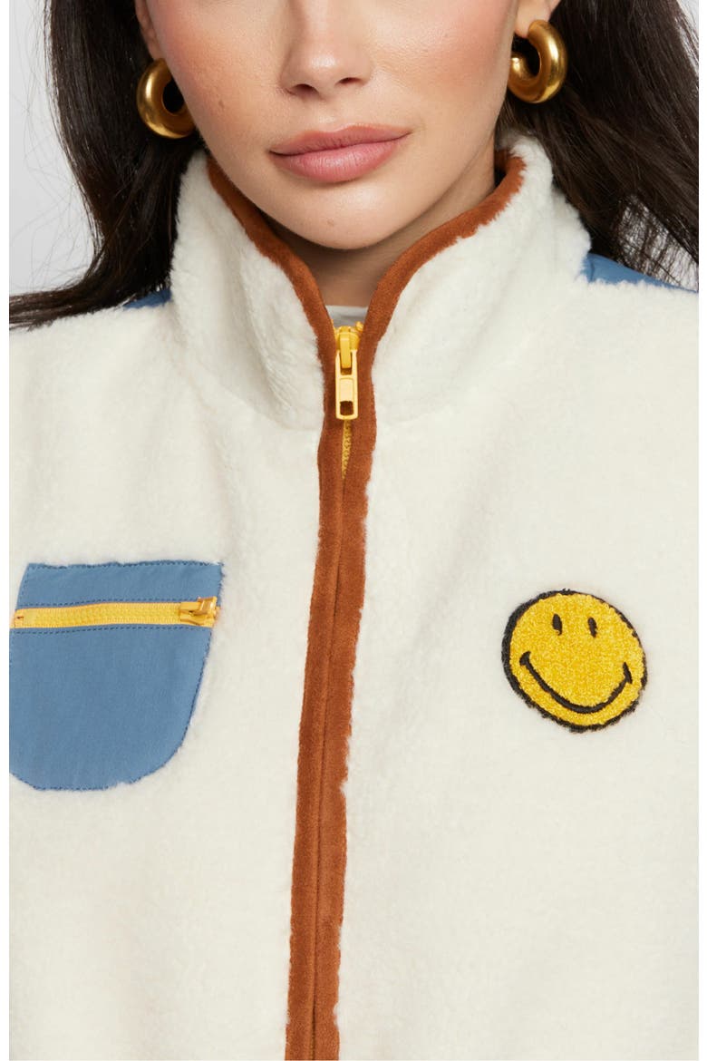 Smiley Mitten Vest, Alternate, color, NATURAL