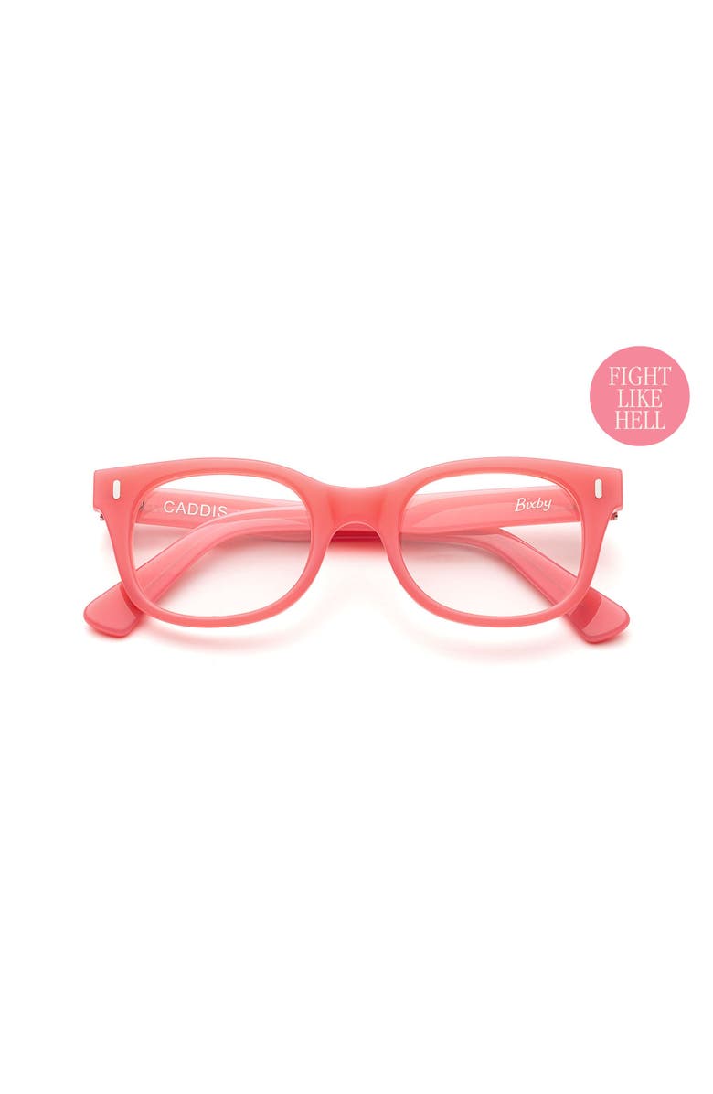 Caddis Bixby | Reading Glasses, Main, color, Polished Clear Pink