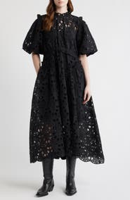 AllSaints Odette Eyelet Embroidered Dress