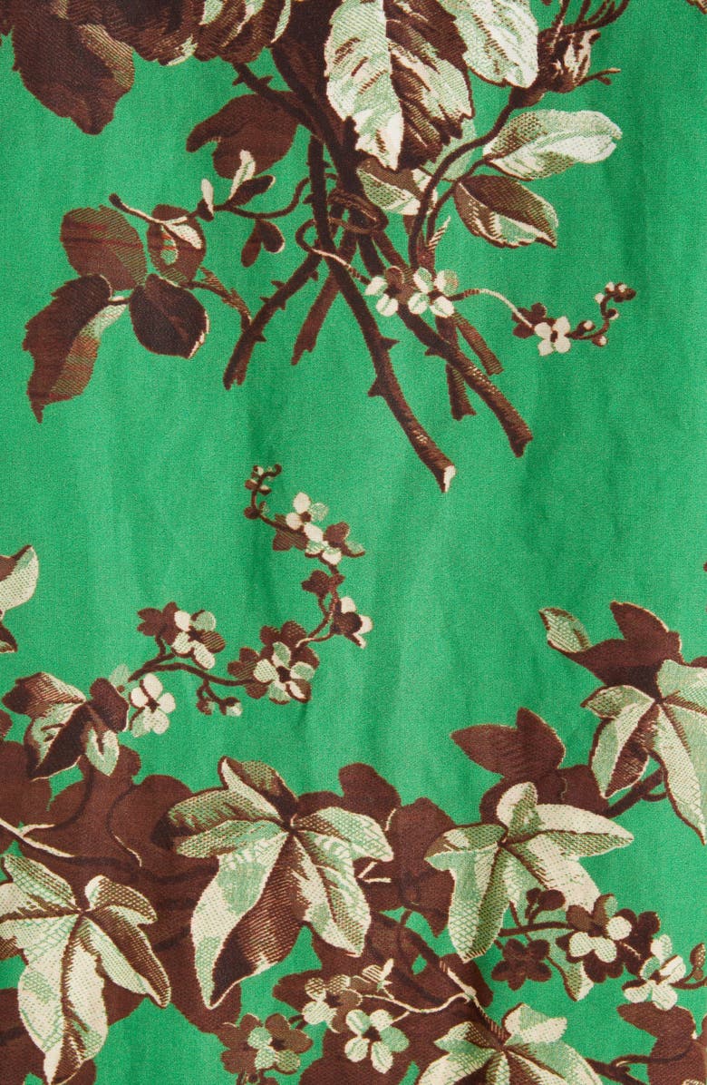 Dries Van Noten Rolta Floral Metallic Cotton Blend Coat, Alternate, color, 