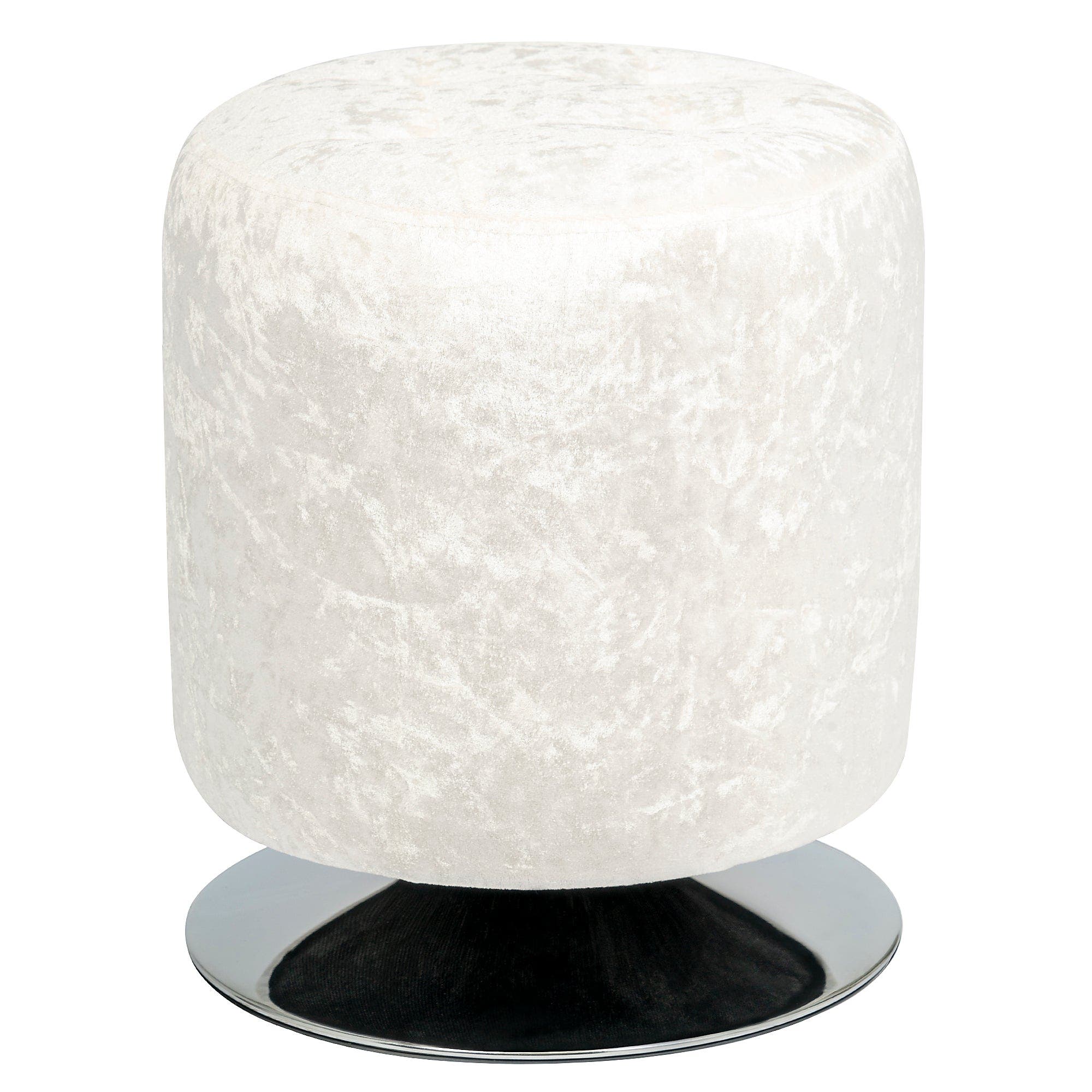 selected White Crushed Velvet
