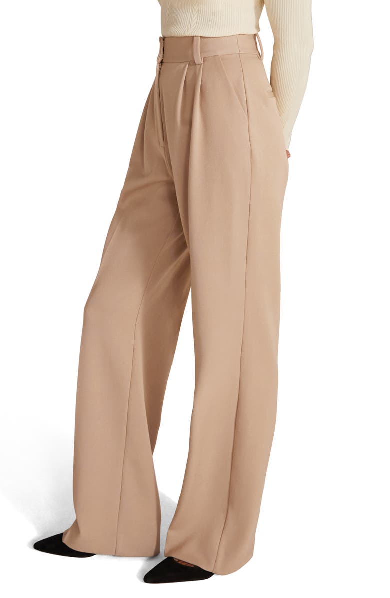Favorite Daughter The Favorite Pant Pleat Pants, Alternate, color, Beige