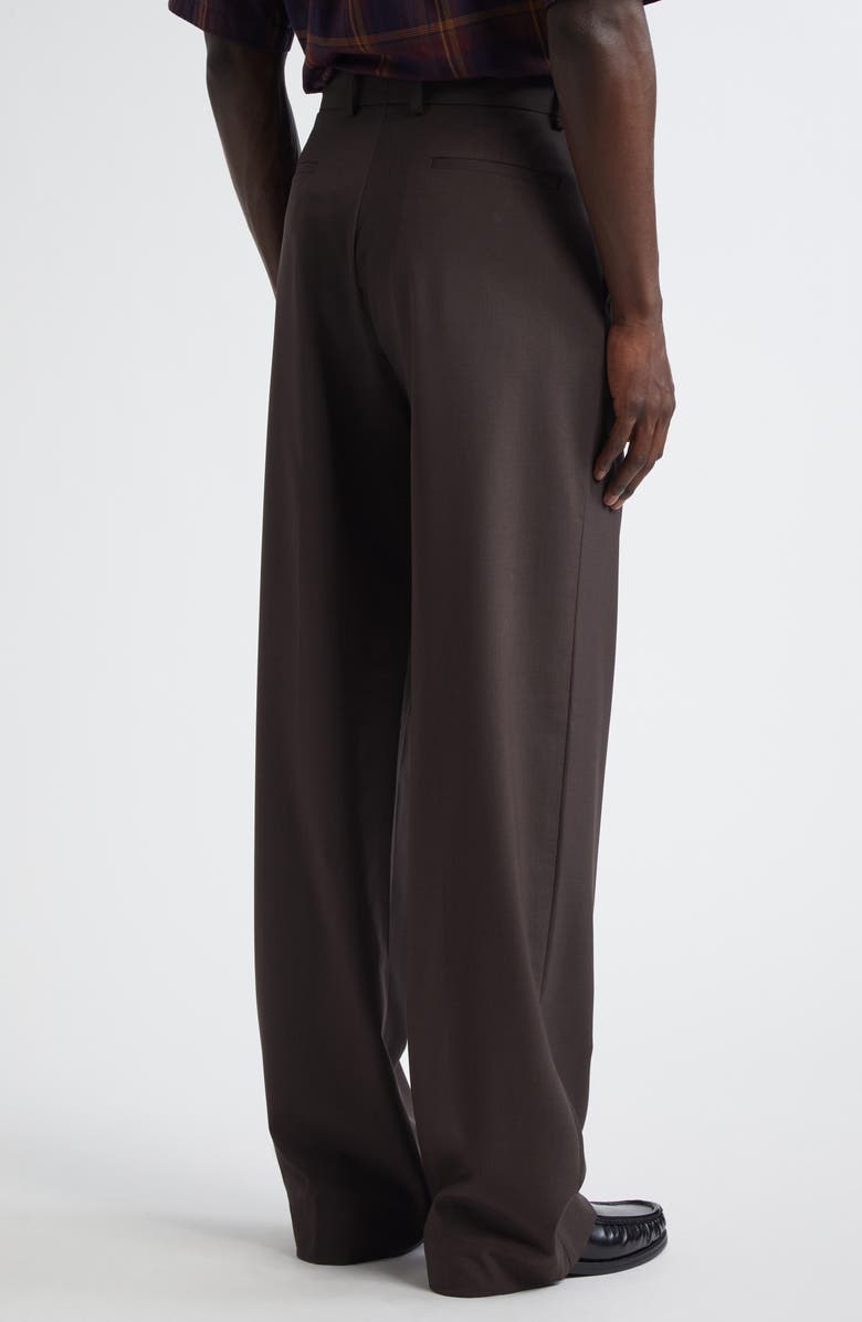 De Bonne Facture Grandad Trousers, Alternate, color, Bark Brown