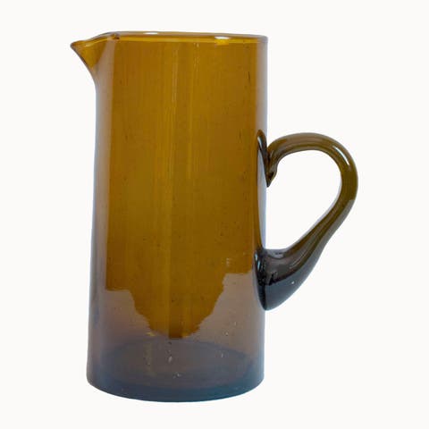 Moroccan Blown Glass Classic Pitcher