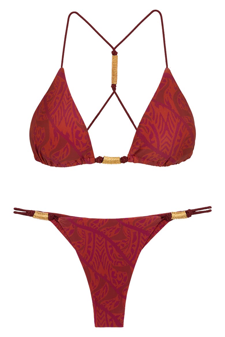 Musique Stacy Bikini Bottoms, Alternate, color, RED MULTI