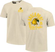 IMAGE ONE Men's Cream SUNY Brockport Golden Eagles Comfort Colors Mascot Overlay T-Shirt