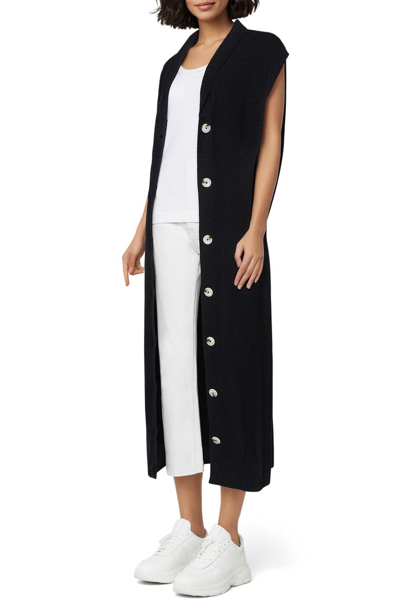 Three Dots MacKenzie Duster, Alternate, color, Black Beauty