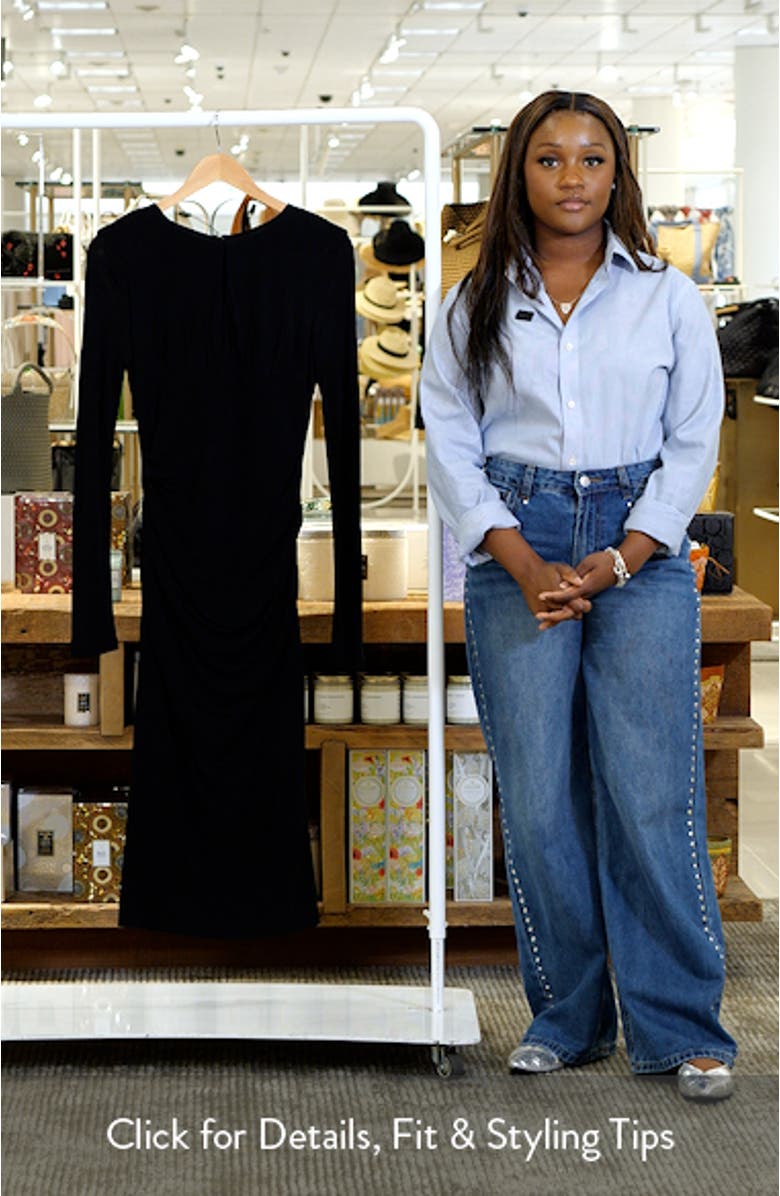 Eden Long Sleeve Body-Con Midi Dress, sales video thumbnail