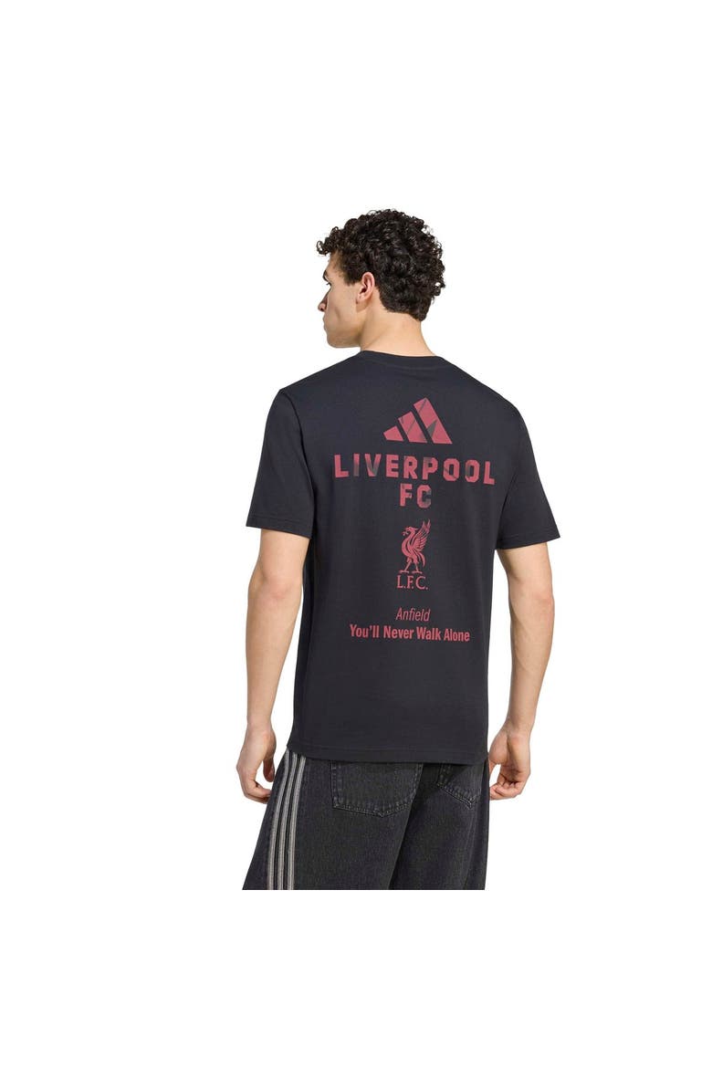 Men's adidas Black Liverpool Graphic T-Shirt, Alternate, color, Black