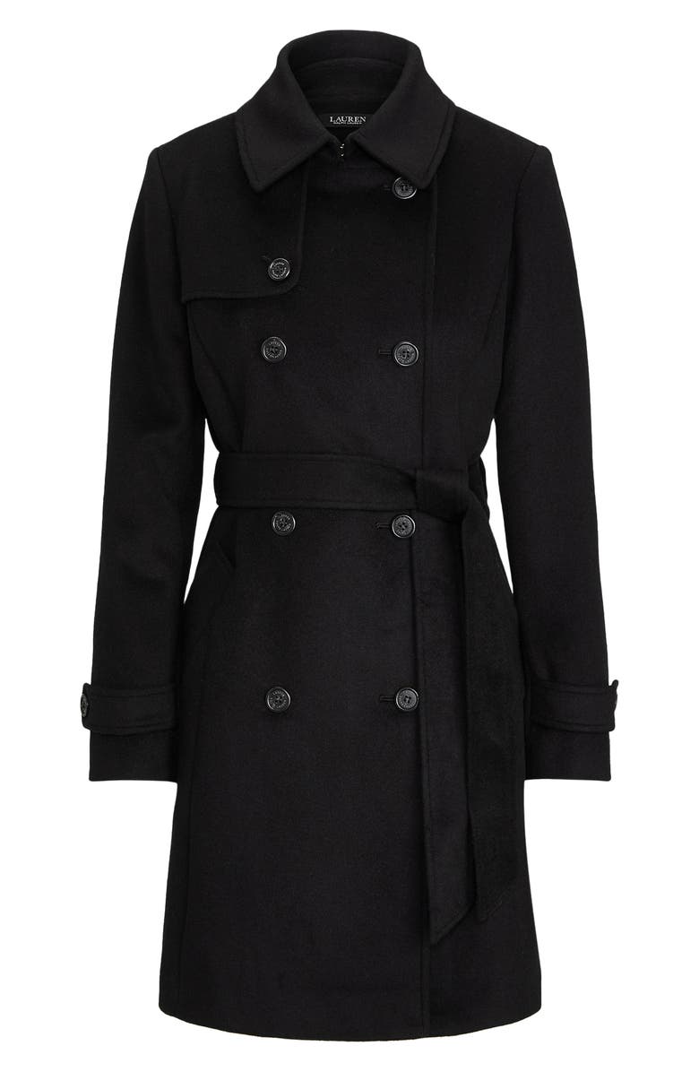 Lauren Ralph Lauren Wool Blend Trench Coat, Alternate, color,