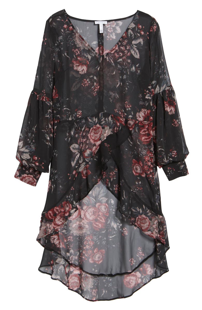 Leith High/Low Ruffle Top, Alternate, color, 