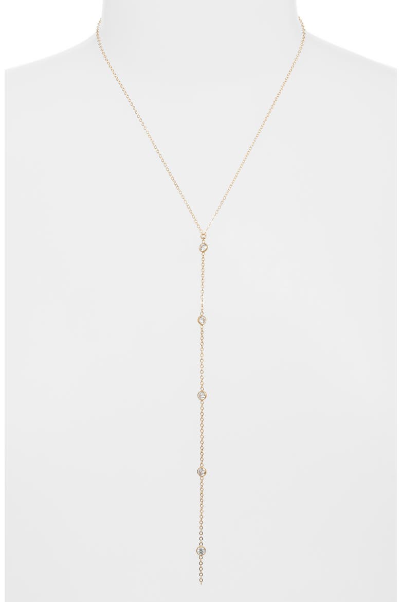 Faye Y Necklace, Alternate, color, GOLD