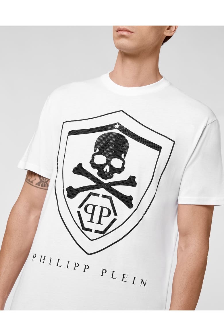 T-Shirt Round Neck Men, Alternate, color, white