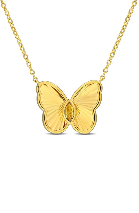 Butterfly Pendant Necklace