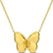 DELMAR Butterfly Pendant Necklace
