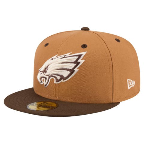 Men's New Era  Light Brown/Dark Brown Philadelphia Eagles Two-Tone Walnut 59FIFTY Fitted Hat