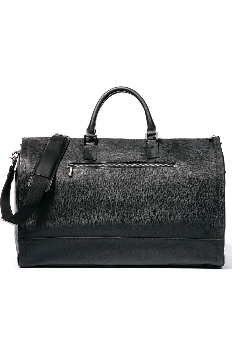 hook + ALBERT Leather Garment Bag, Alternate, color,