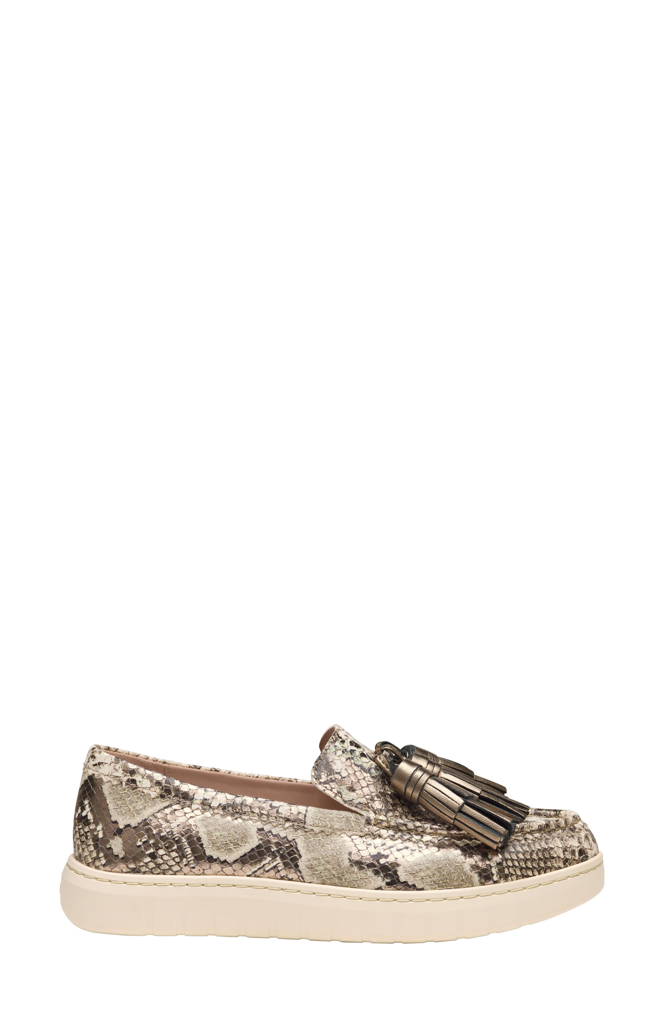 Camryn Tassel Loafer, Alternate, color, PEWTER METALLIC