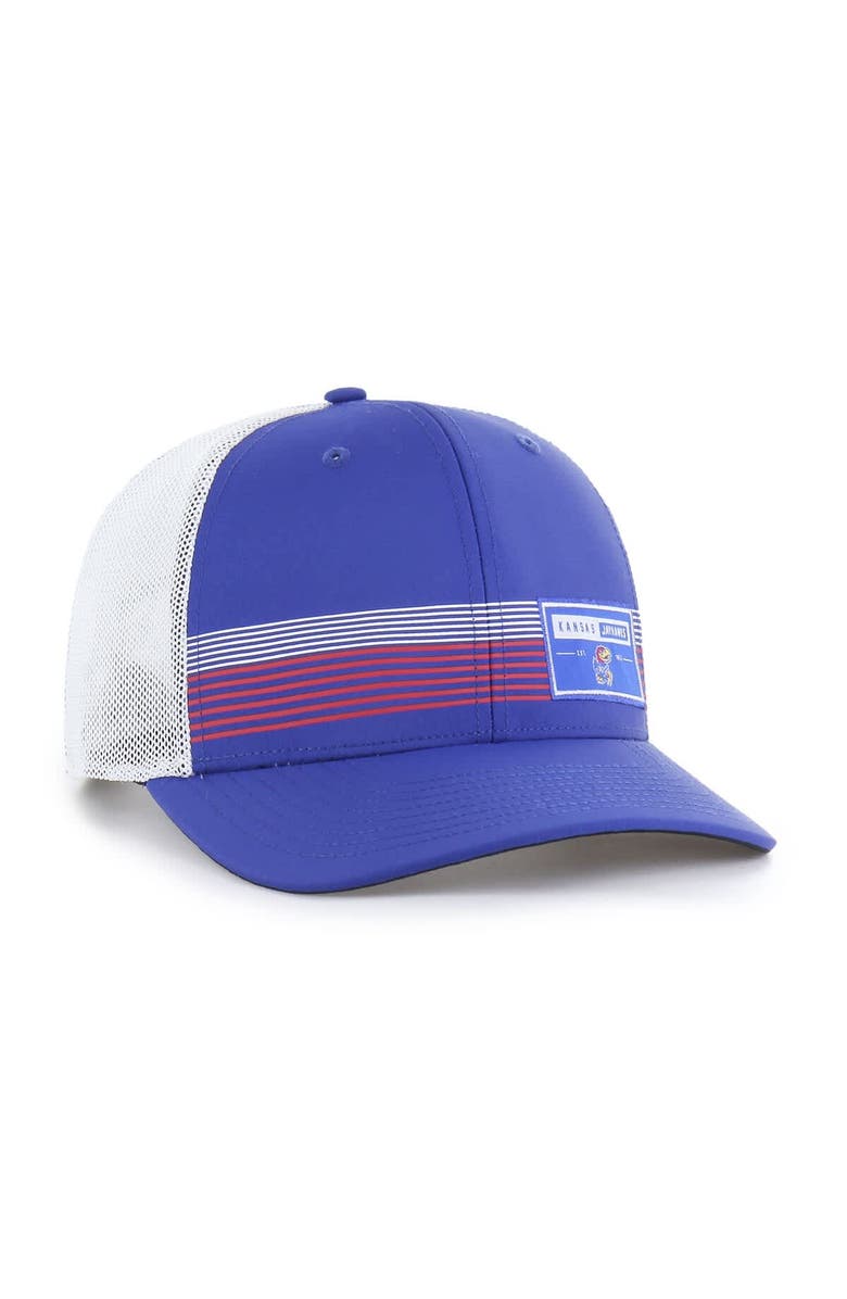 '47 Men's '47  Royal Kansas Jayhawks Rangefinder brrr Trucker Adjustable Hat, Alternate, color, Royal