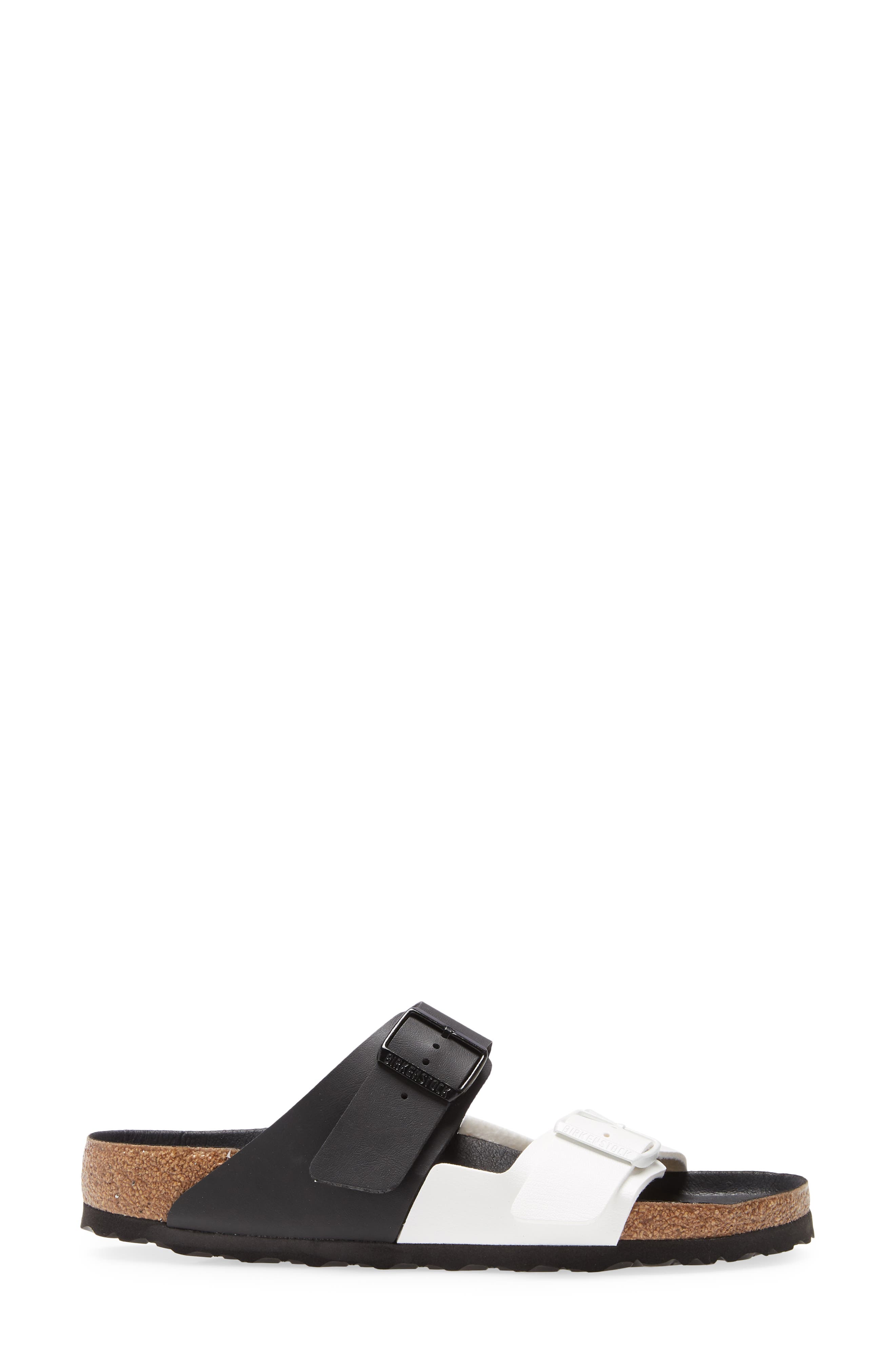 Arizona Birko-Flor™ Sandal, Alternate, color, BLACK/ WHITE