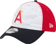 New Era Men's New Era Red/Navy Los Angeles Angels 2025 MLB Clubhouse 39THIRTY Flex Hat