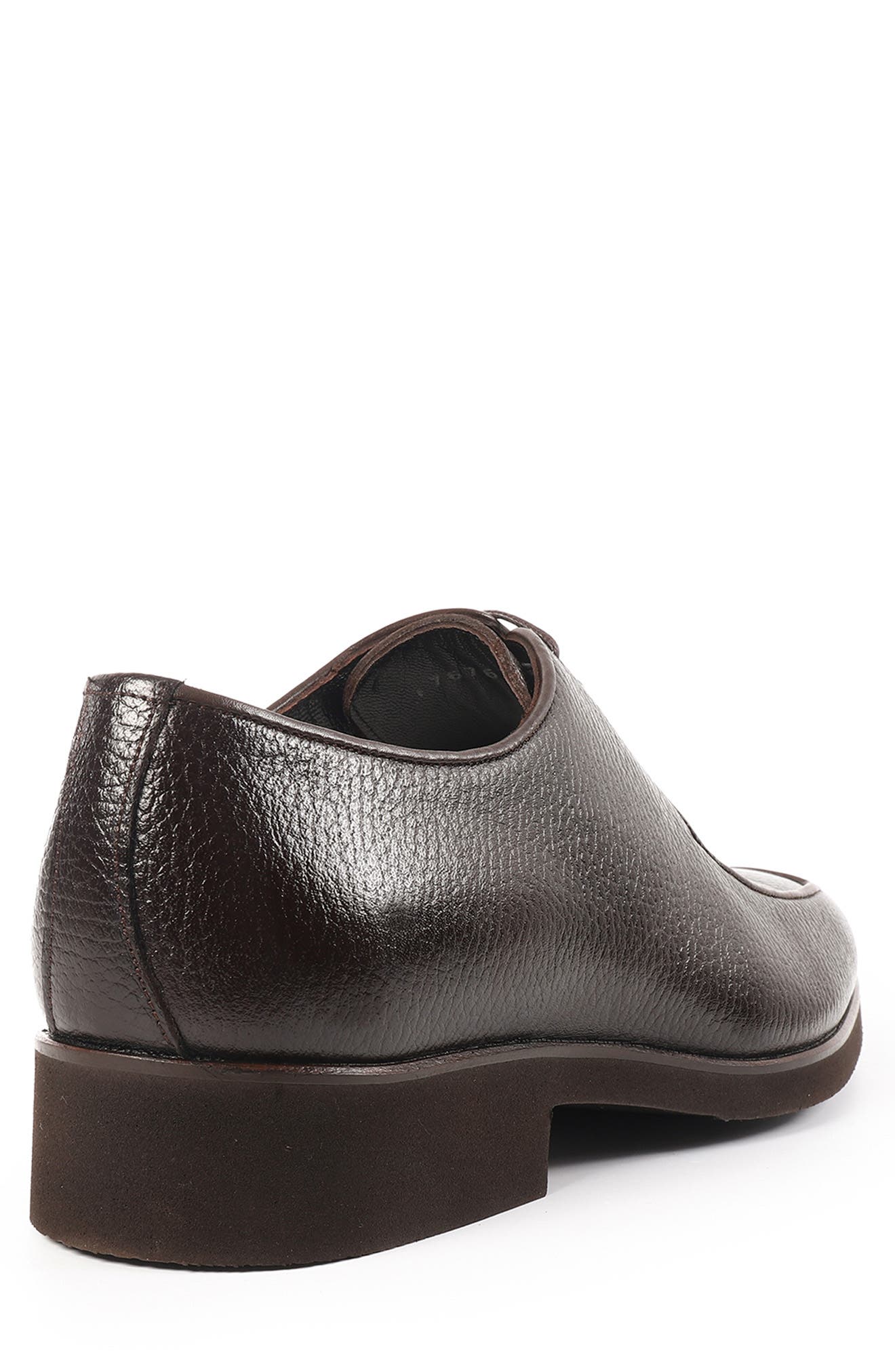 Moore Apron Toe Derby, Alternate, color, DARK BROWN
