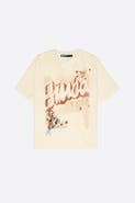 Bimba y Lola Oversize Faded Linen T-Shirt