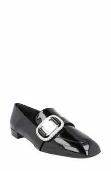 FERRAGAMO Embellished Patent Loafer