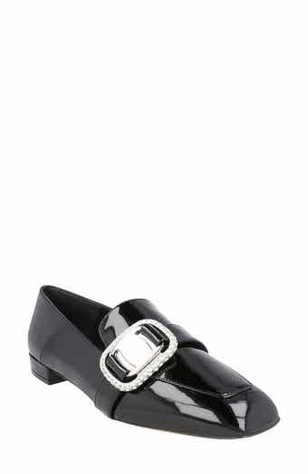 FERRAGAMO Embellished Patent Loafer